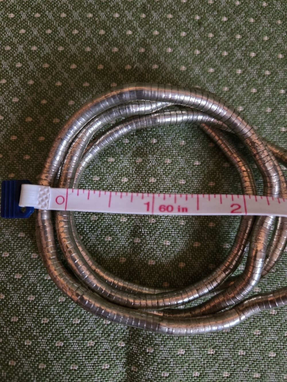Silver Tone 32" Flexible Coil Necklace Or Bracelet Or What You Make Of It - Picture 9 of 9